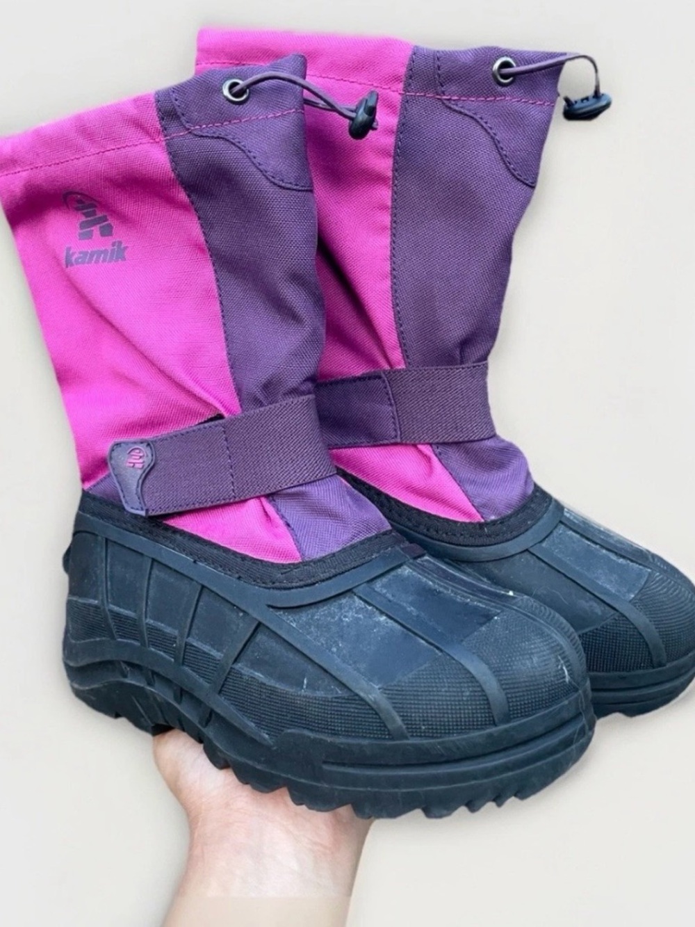 Kamik Snowstorm Girls Kids Snow Winter Boots Waterproof Sz 2